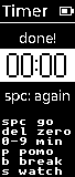A finished countdown, its digits inverted